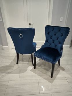 Blue chairs