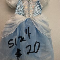 Disney Cinderella  Dress Size 4