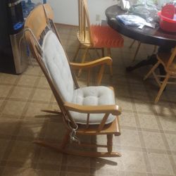 Rocking Chair With Cushions