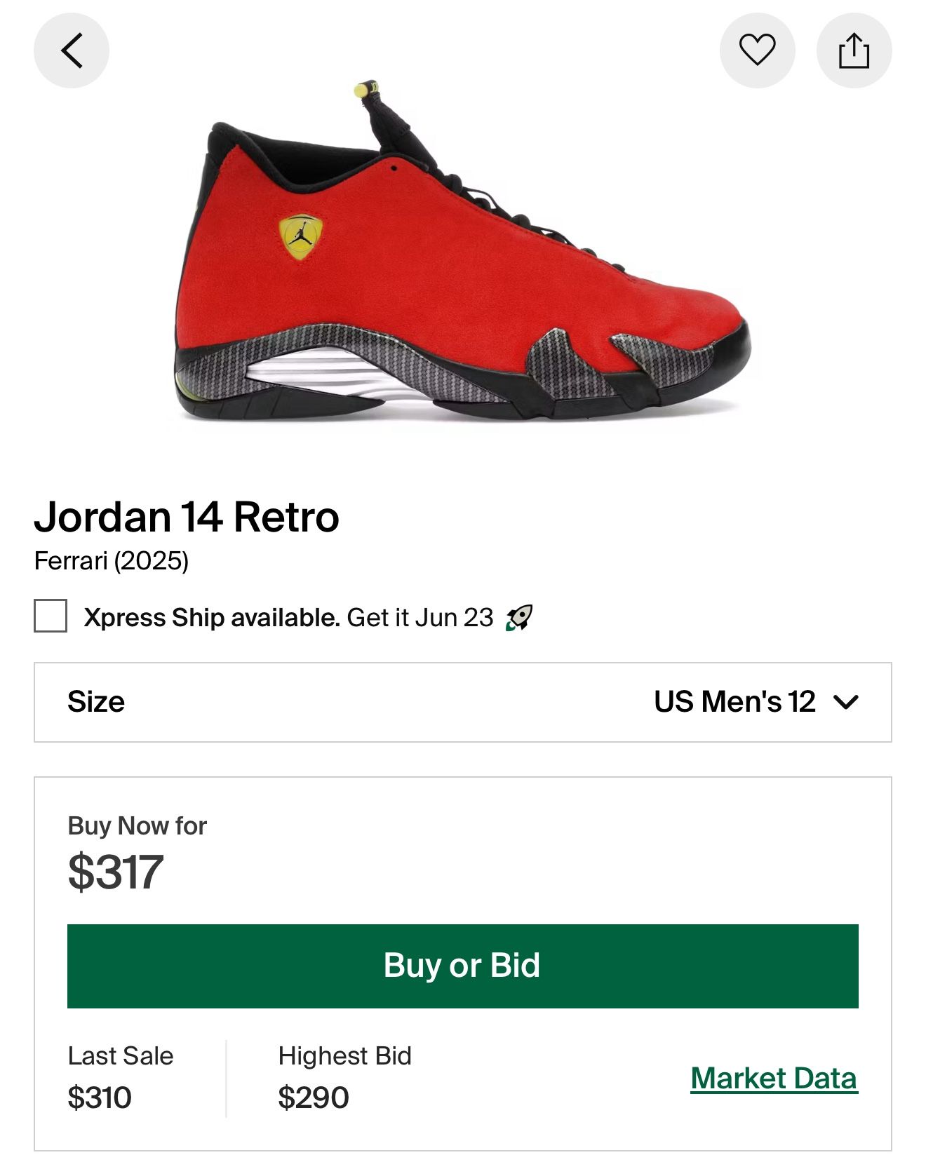 Ferrari 14 Size 12