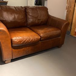 Leather love Seat.