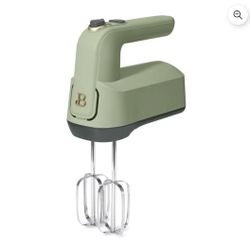 $30 Beautiful 6-Speed Electric Hand Mixer, Sage green by Drew Barrymore