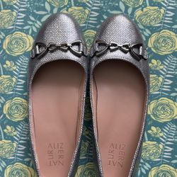 Flat Silver Color Shoes (new)