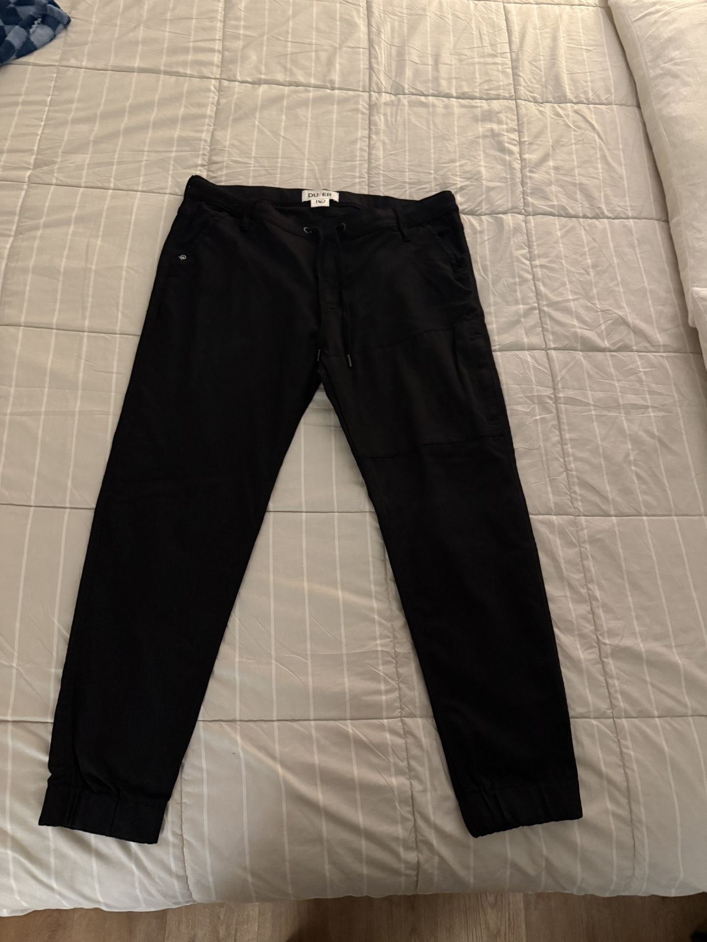 Duer No Sweat Slim Black Joggers