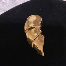 Goldtone Solid Brooch 