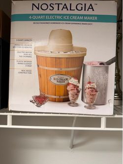 Old fashioned ice cream maker