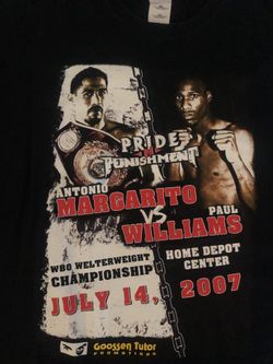 Official Antonio Margarito vs Paul Williams Fight T-shirt Sz ( 2Xl)