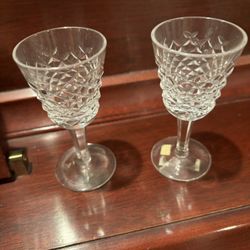 Two Vintage Waterford Liqueur Cocktail/Cordial  Glasses