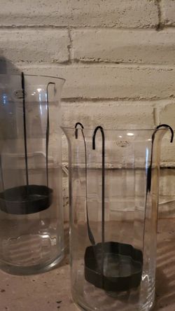 Glass Candle holders