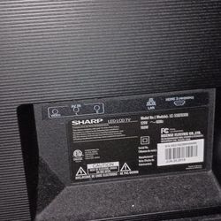 Sharp 52" Smart TV With Wall Mount And Stand 