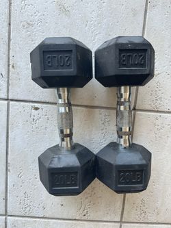 20 Pound Hex Dumbbell Pair