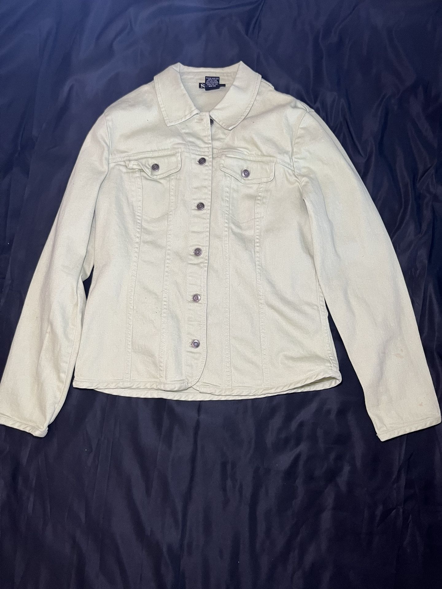 Style&CO Light Green Jean Jacket