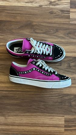 Vans pearlized fuchsia red