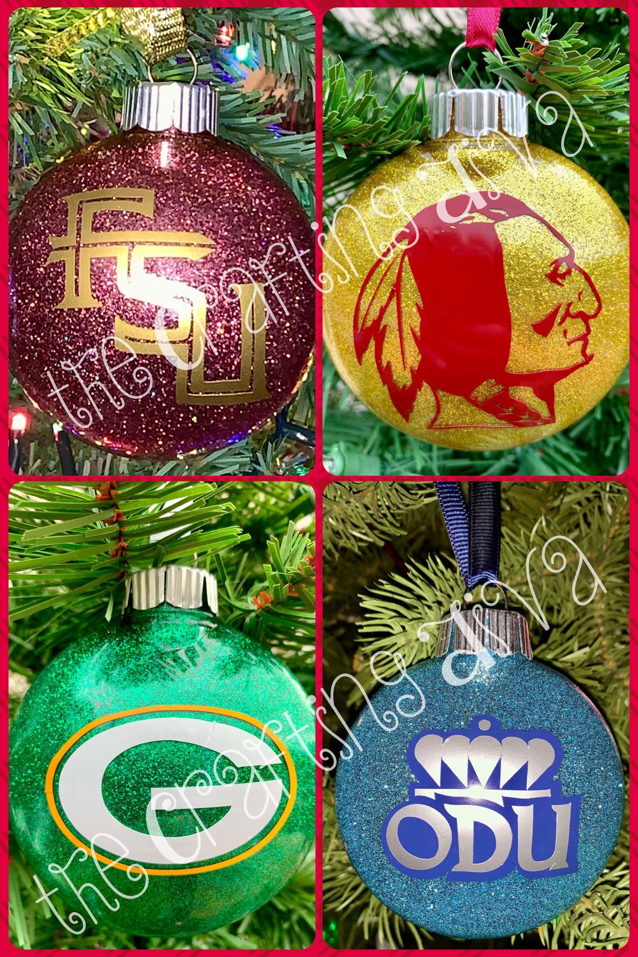 Sports Themed Christmas Ornaments