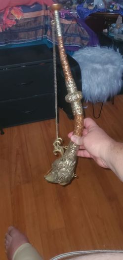 antique Buddhist dragon horn