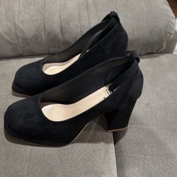 Black Suede Heels