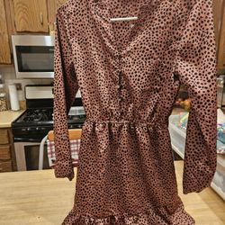 LOFT Petites Leopard Print Dress - XSP