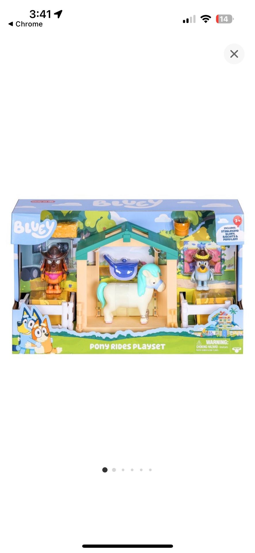 Bluey Pony rides Playset