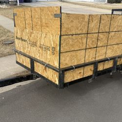 Utility Trailer w/ Wood Sides & Ramp Gate