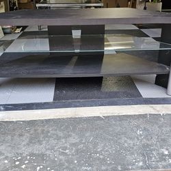 TV Stand With A Glass Shelf