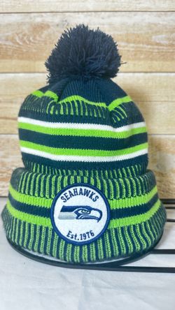 Seattle Seahawks New Era Official NFL Knit Pom Beanie Hat - Great Condition!