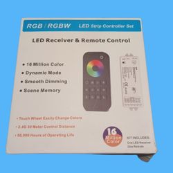 LED Receiver & Remote Control LED Strip Controller Set