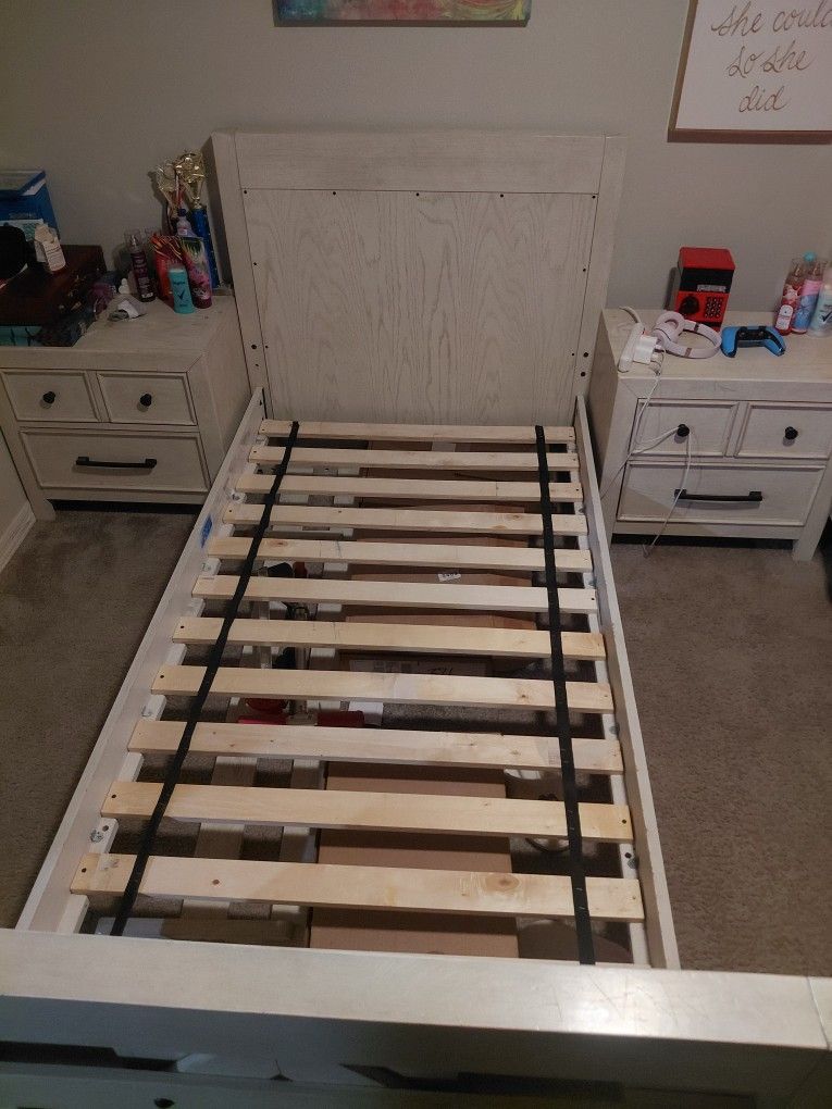 Two Twin Bed Frame Only No Mattress