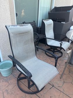 Chairs patio rotating comfortable set of 2
