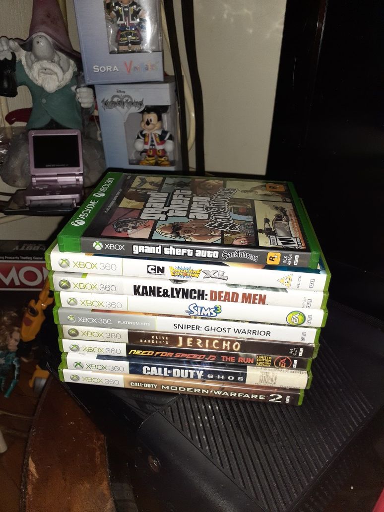 9 xbox360 games all works great