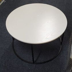 Large Round White Table Livingroom 
