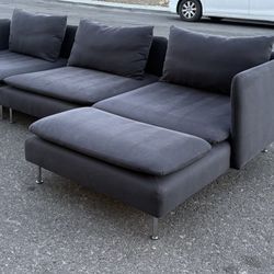 Modern Gray Sofa Couch Sectional ( Delivery Available)