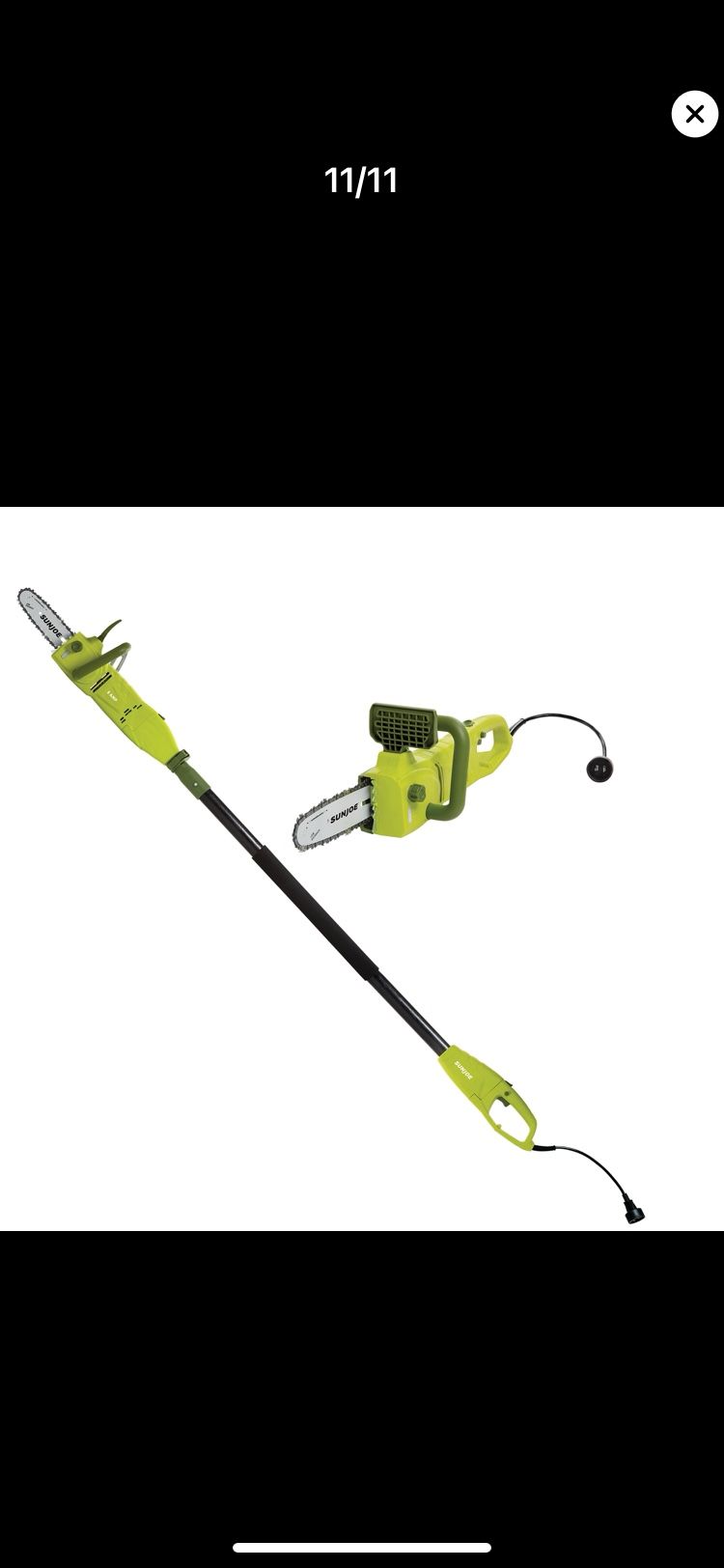 Sun Joe Chain Saw/ Pole Saw
