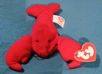 Used 1993 McDonald's TY Beanie Baby Pinchers the Lobster.