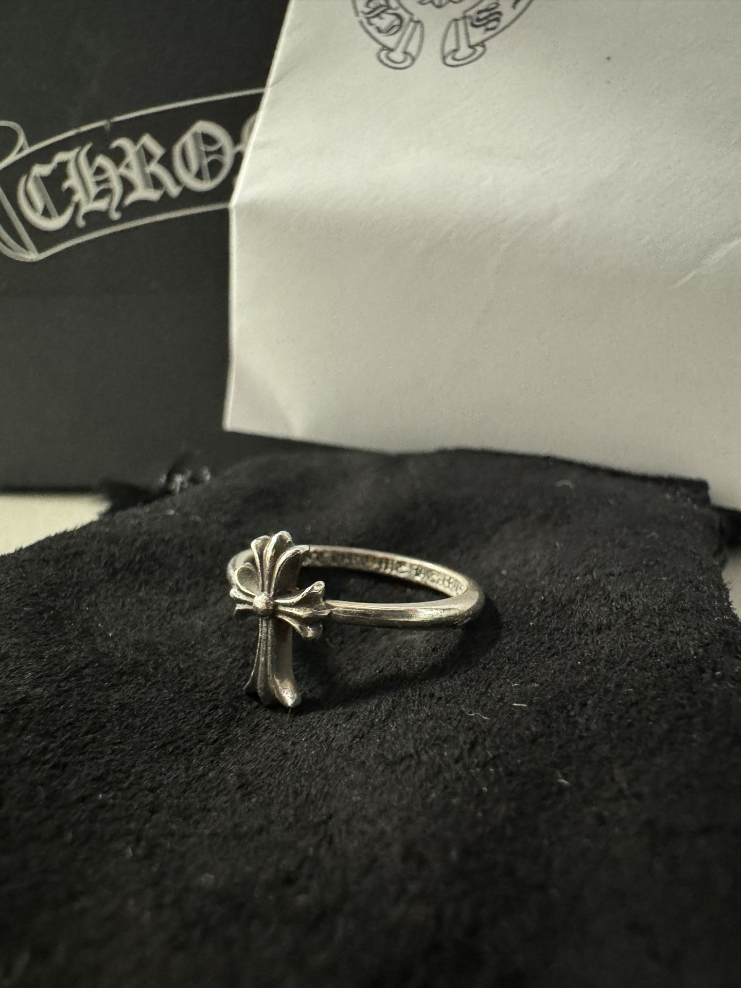 Chrome Hearts Bubble Gum Cross Ring – Size 5