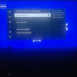 65 Inch Samsung Tv Smart Tv In Good Condition .