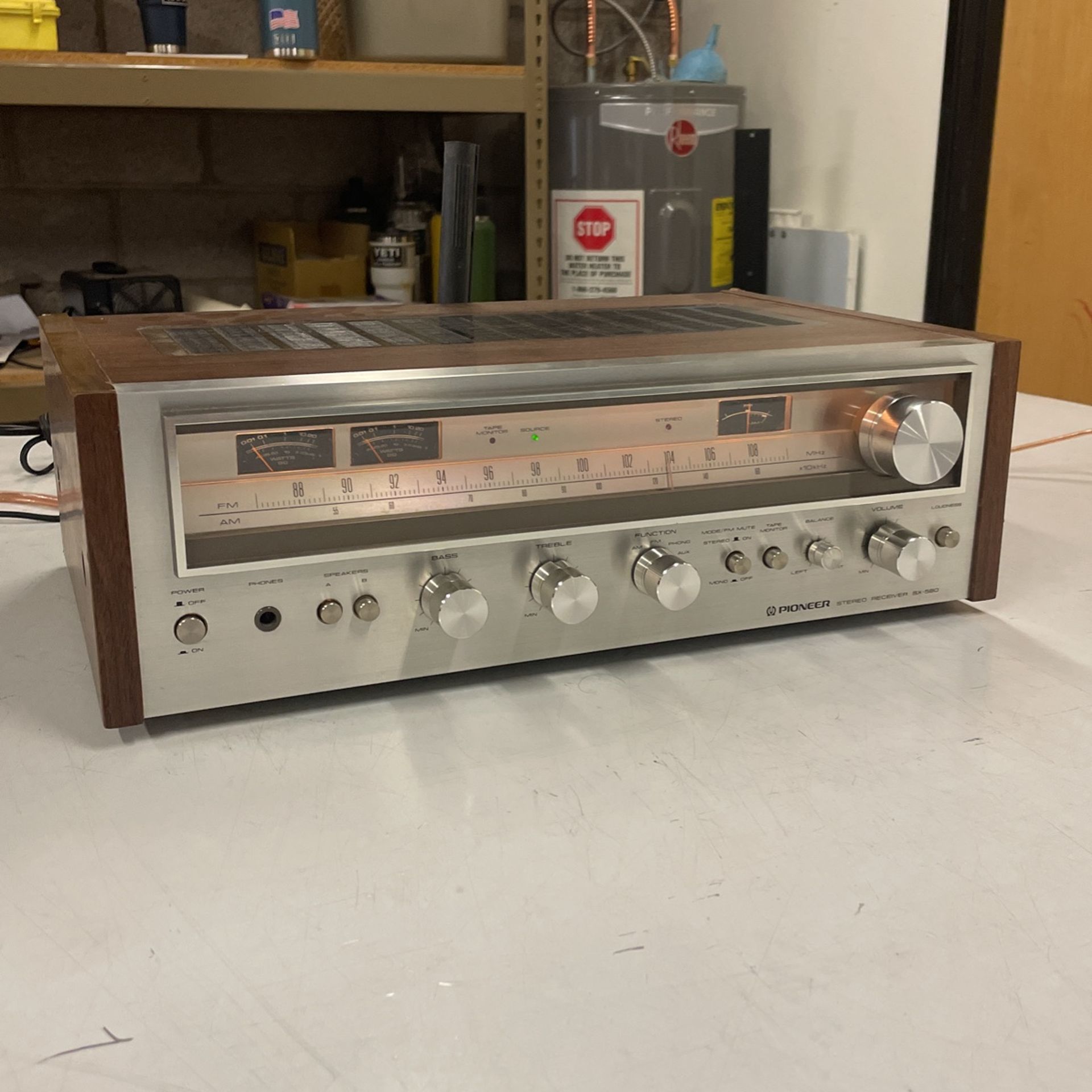 Really Nice, Clean Vintage Pioneer SX-580 Receiver 