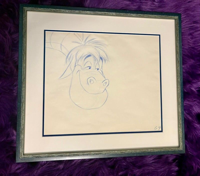Elliott From Pete's Dragon Walt Disney 1977 Production Drawing