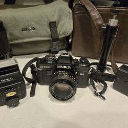Minolta X-700 MPS Camera, Lens, Accessories and Carry Bags