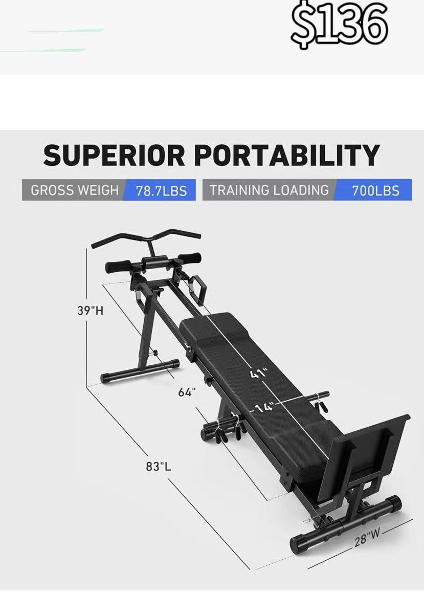 ✌️ GMWD Total Home Gym, Multi-Functional Workout Machine with Total Over 100 Exercises, 700LBS Body Weight Resistance Training Equipment