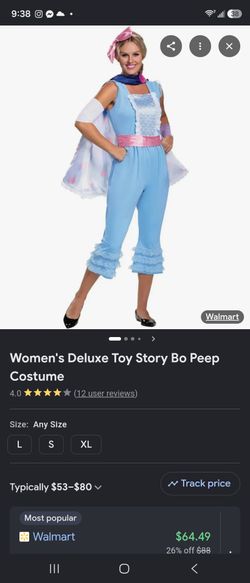 Women's Deluxe Toy Story Bo Peep Costume Size M