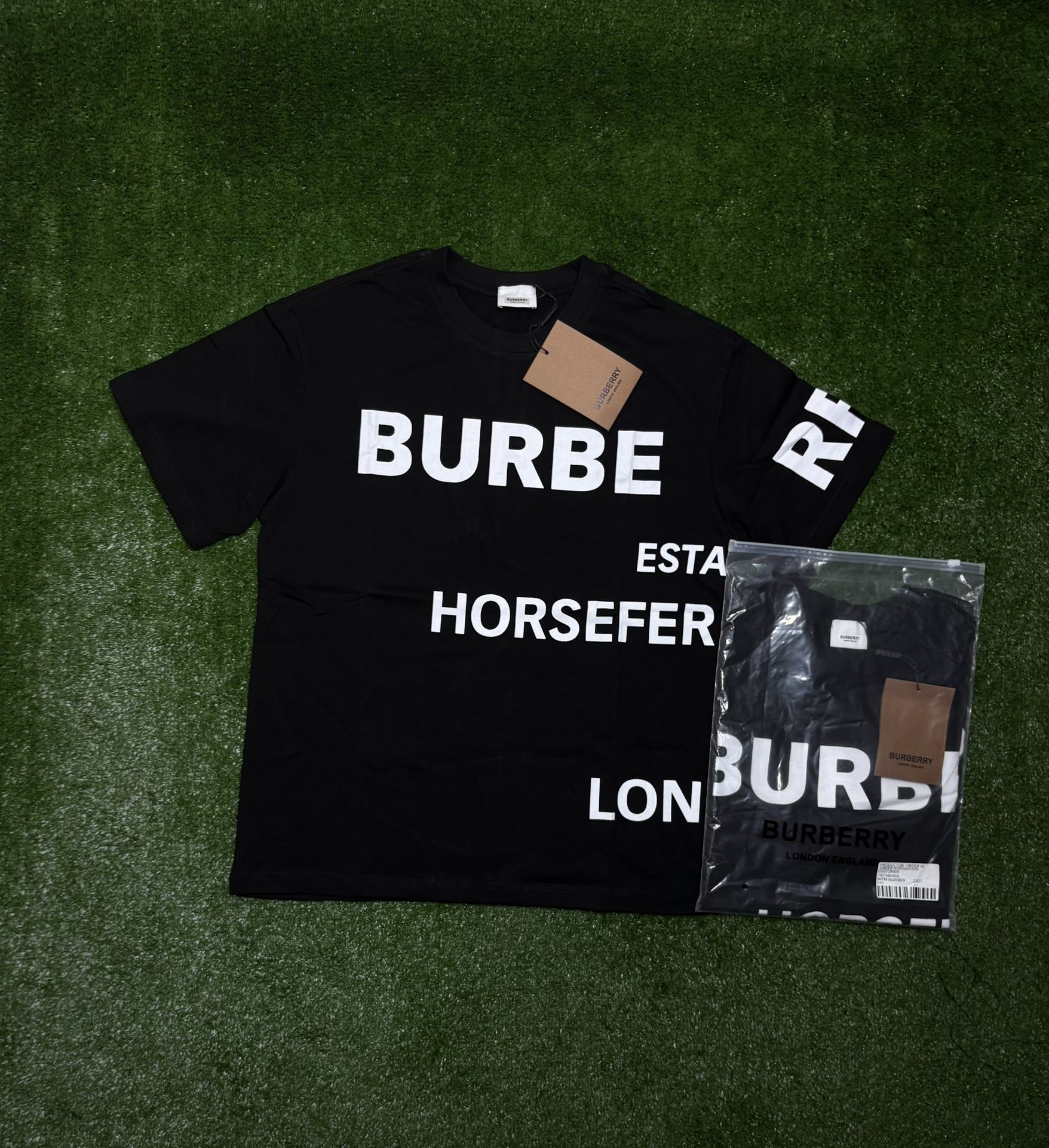 Black Burberry London Tee