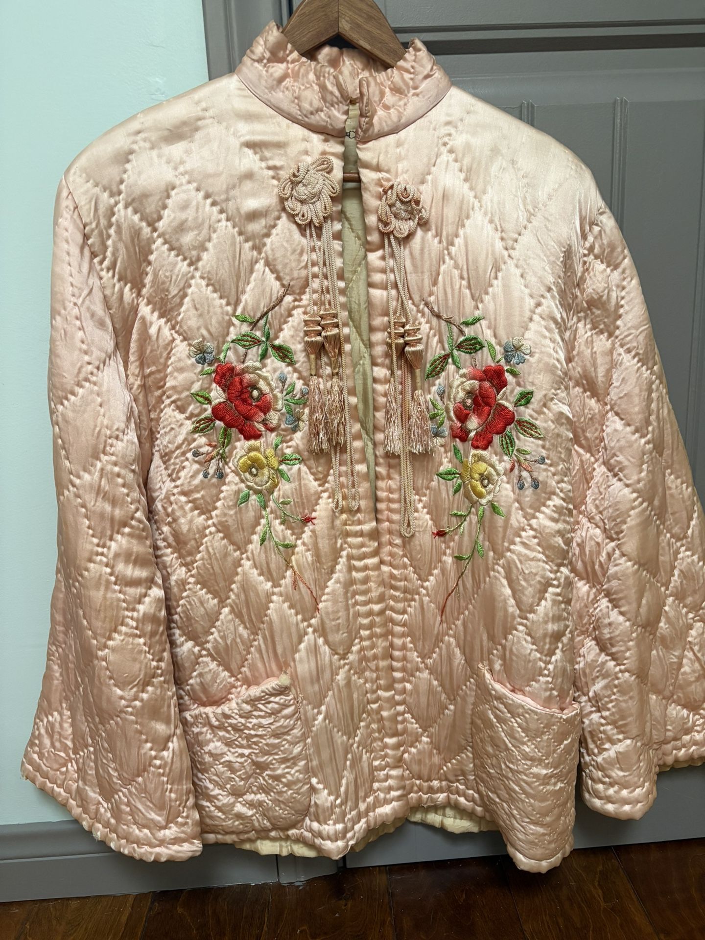Vintage Korean Silk Quilted Jacket