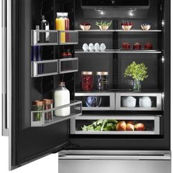 Like New JennAir 36" Built-In French Door Fridge - JB36NXFXRE