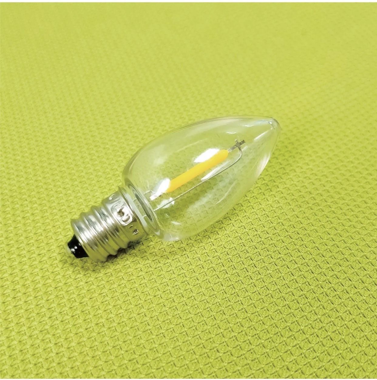 25-Pack C7 LED Christmas Bulbs - Shatterproof, Warm White, Indoor/Outdoor Use