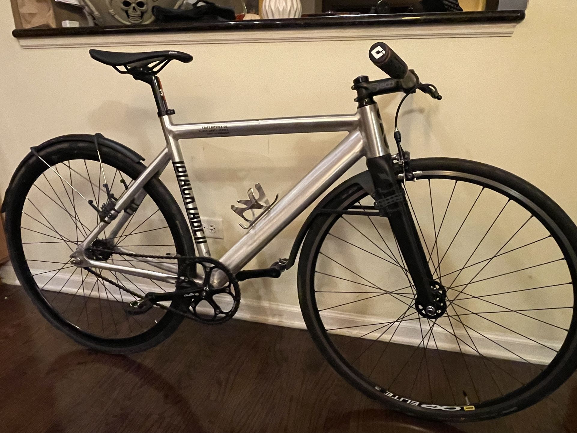 state bicycle black label army green