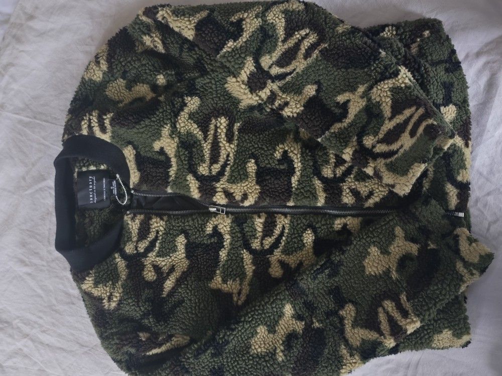 Sanctuary Sherpa Bomber Jacket Size Small Oversized