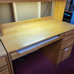 OFFICE/STUDENT/BENCH WORK DESK WITH 3 DRAWERS WITH/WITHOUT SHELVES (HOME76)