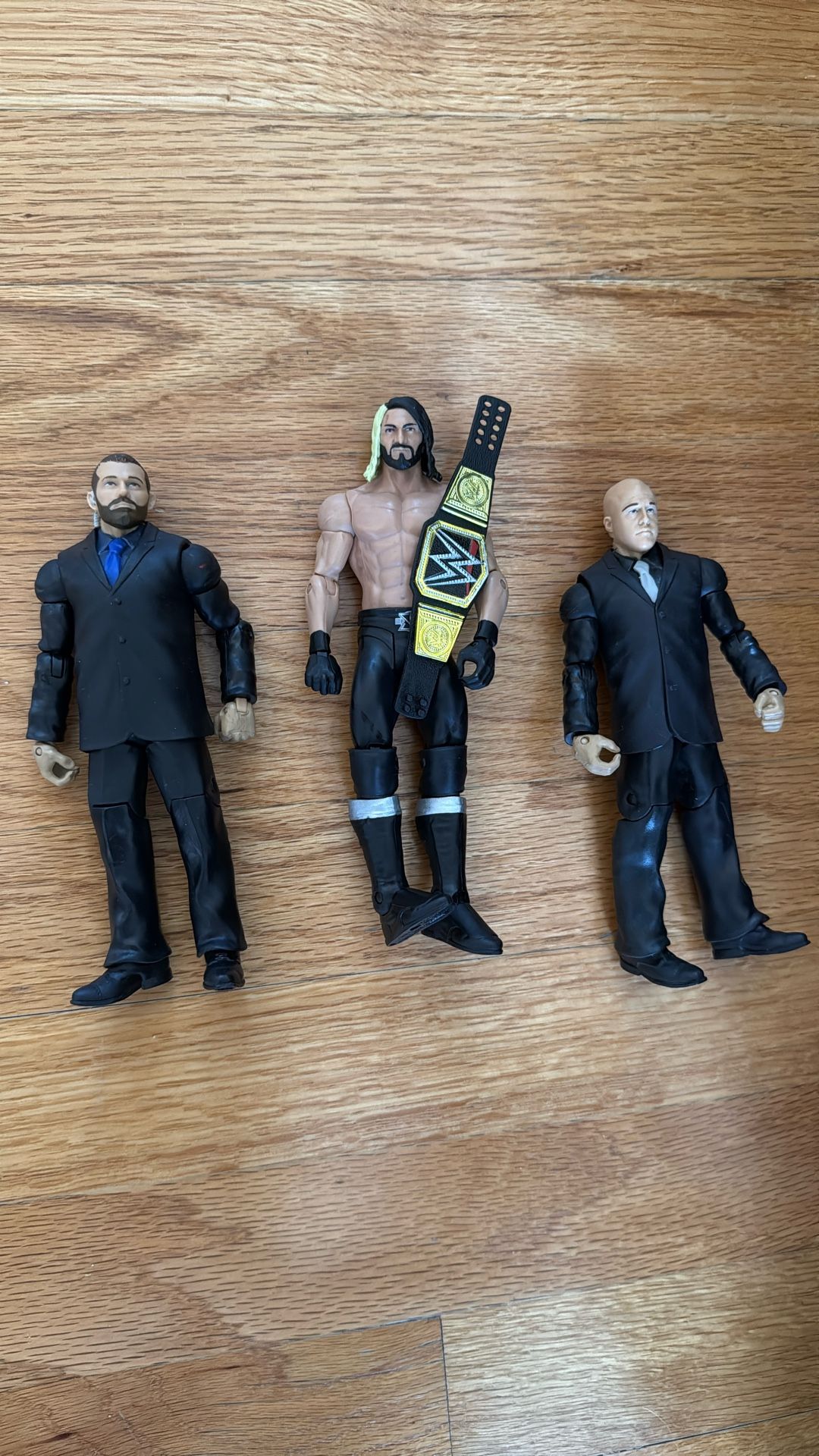 WWE Mattel action figures Seth Rollins And J&J security