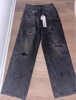 Purple jeans
