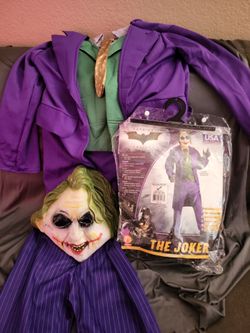 The Joker Custume Medium Size boys 5-7 yrs old